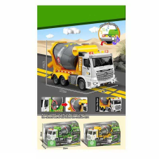 Машина музична ZH 812-1 (36) 2 види, “Бетонозмішувач”, на батарейках, звук, підсвітка, рухомі деталі, інерція, маштаб 1:16, в коробці