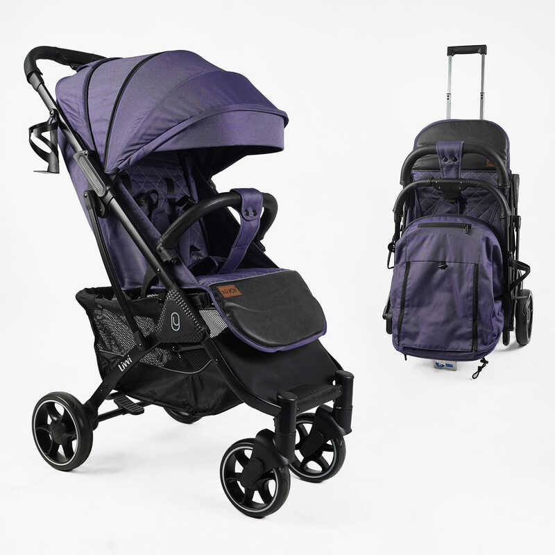 Візок прогулянковий дитячий “JOY“ Livvi LV-04270 (1) рама алюмінієва, футкавер, підсклянник, телескопічна ручка, в коробці