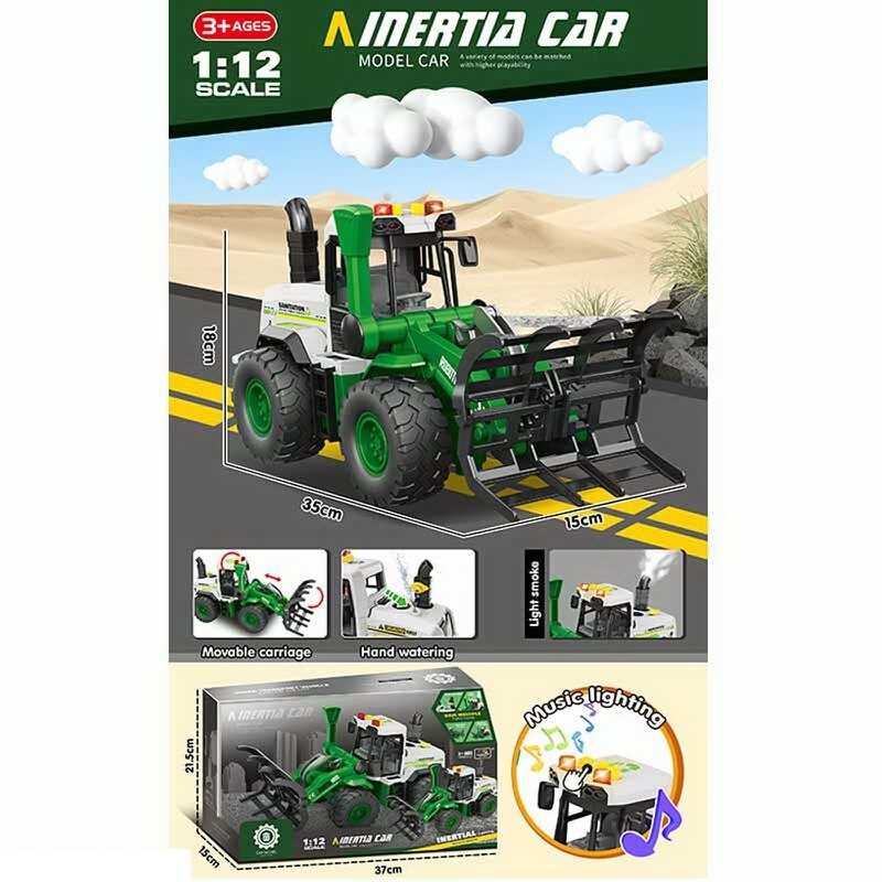 Машина музична ZH 815-1 (24) “Трактор“, підсвічування, звуки транспорту, 1:12, парогенератор, інерція, прогумовані колеса, рухомі деталі, в коробці Машина музична ZH 815-1 (24) “Трактор“, підсвічування, звуки транспорту, 1:12, парогенератор, інерція, прогумовані колеса, рухомі деталі, в коробці