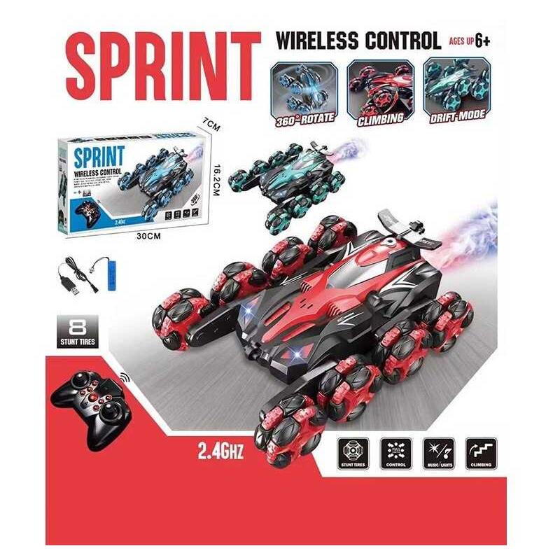 Машина на р/кі 318-1 (36) 3 кольори, підсвічування, звуки, акумулятор 3.7 V, пульт 2,4 GHz, роликові колеса, оберт 360°, парогенератор, в коробці, ВИДАЄТЬСЯ ТІЛЬКИ МІКС ВИДІВ