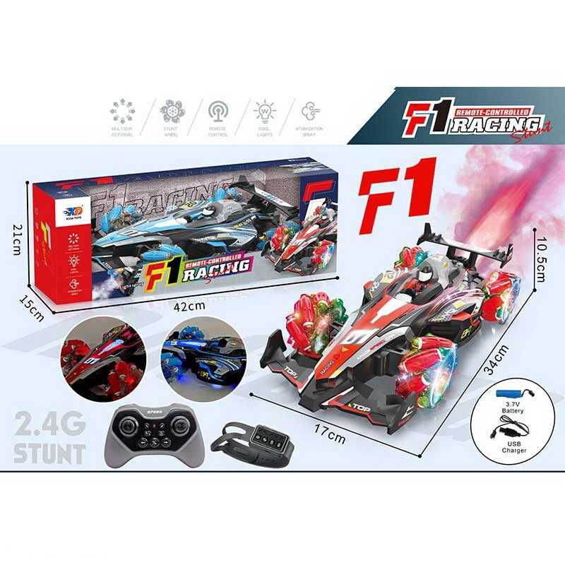 Машина на радіокеруванні 3688 G 141 A (18) 2 види, акумулятор 3.7 V, пульт 2.4 G, парогенератор, підсвічування, мелодії, роликові колеса, в коробці