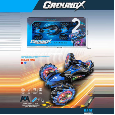 Машина на радіокеруванні 585-89 A (24/2) звуки, підсвічування, роликові колеса, акум. 3.7V, пульт 2.4G, USB-кабель, режим демонстрації, сенсорні датчики, зміна висоти корпусу, в коробці