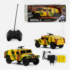 Машина на радіокеруванні 60674 (24) “TK Group”, “Бронеавтомобіль Козак”, звуки, підсвічування фар, на батарейках, що перезаряджаються, в коробці
