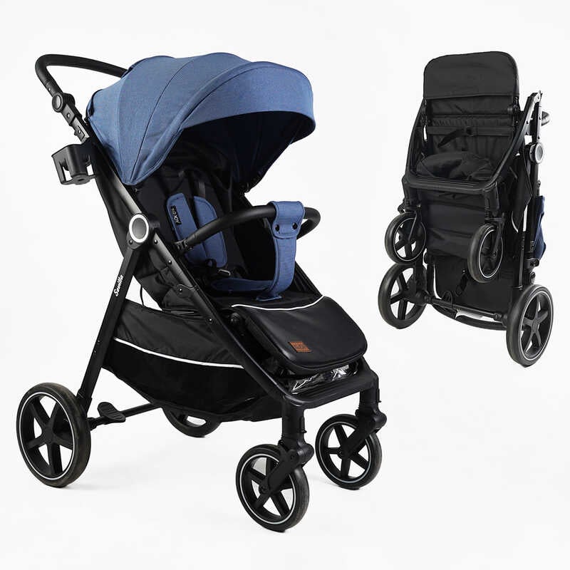 Візок прогулянковий дитячий “JOY“ Sevillia S-64600 (1) рама алюмінієва, футкавер, підсклянник, дощовик, в коробці