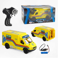 Машина на радіокеруванні 666-770 A (20) “Швидка допомога“, акумулятор 3,7V, світло, в коробці