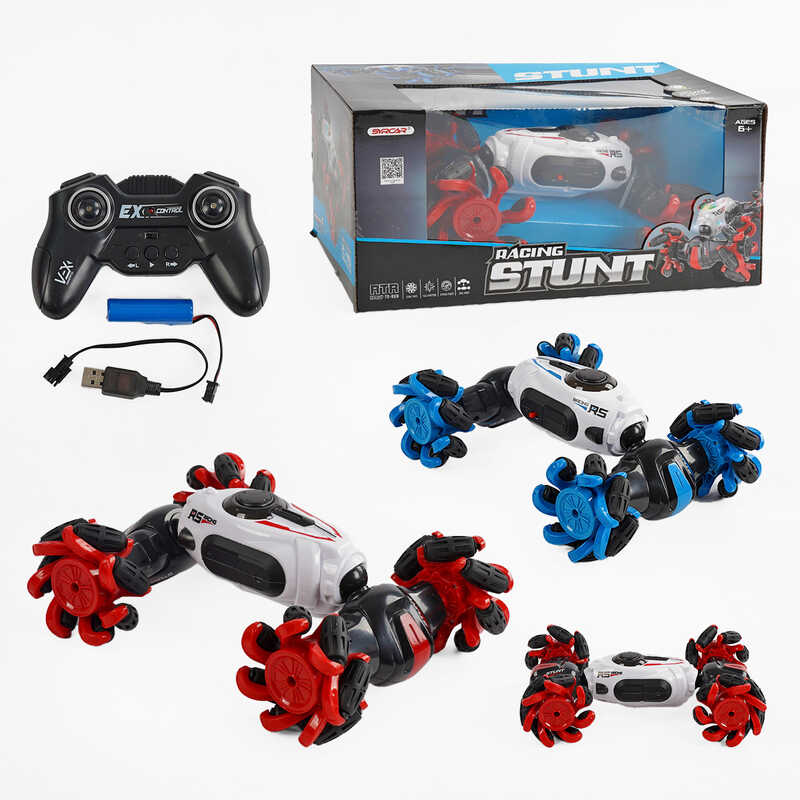 Машина на радіокеруванні 666-810 BA (16) 2 кольори, світло, обертання на 360°, їзда з боку в бік, підйом корпуса, пульт 2.4GHz, акум. 3.7V, в коробці Машина на радіокеруванні 666-810 BA (16) 2 кольори, світло, обертання на 360°, їзда з боку в бік, підйом корпуса, пульт 2.4GHz, акум. 3.7V, в коробці