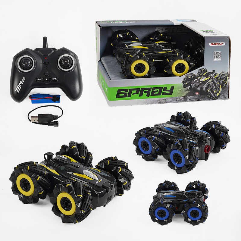 Машина на радіокеруванні 666-812 PA (24) 2 кольори, світло, парогенератор, обертання на 360°, пульт 2.4GHz, акум. 3.7V, в коробці