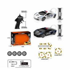 Машина на радіокеруванні 666-851 JA (36) 2 кольори, “Поліція”, функціональна зарядна станція, масштаб 1:24, акум. 3.7V, пульт 2.4G, змінні колеса, аксесуари, підсвічування, викрутка, в коробці