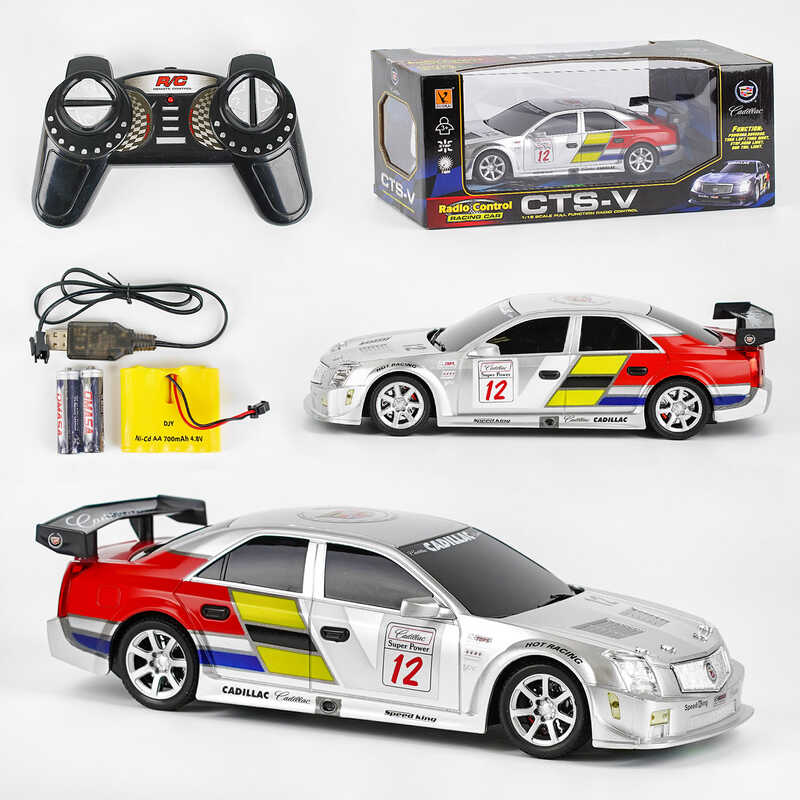 Машина на радіокеруванні 866-1805 B (24/2) “Cadillac“, світло, акумулятор 4,8V, 2.4 Ghz-А, батарейки, у коробці Машина на радіокеруванні 866-1805 B (24/2) “Cadillac“, світло, акумулятор 4,8V, 2.4 Ghz-А, батарейки, у коробці