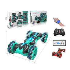 Машина на радіокеруванні 911-579 A (24) 2 кольори, роликові колеса, музика, беззвучний режим, світло, режим демонстрації, USB-кабель, перевертиш, акум. 3.7V, пульт 2.4G + сенсорний браслет, в коробці