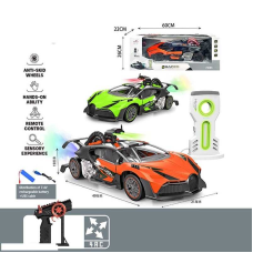 Машина на радіокеруванні 911-712 A (8) 2 види, електромобіль, зарядна станція, відчиняються дверцята, парогенерація, підсвічування, акум. 7.4V, в коробці