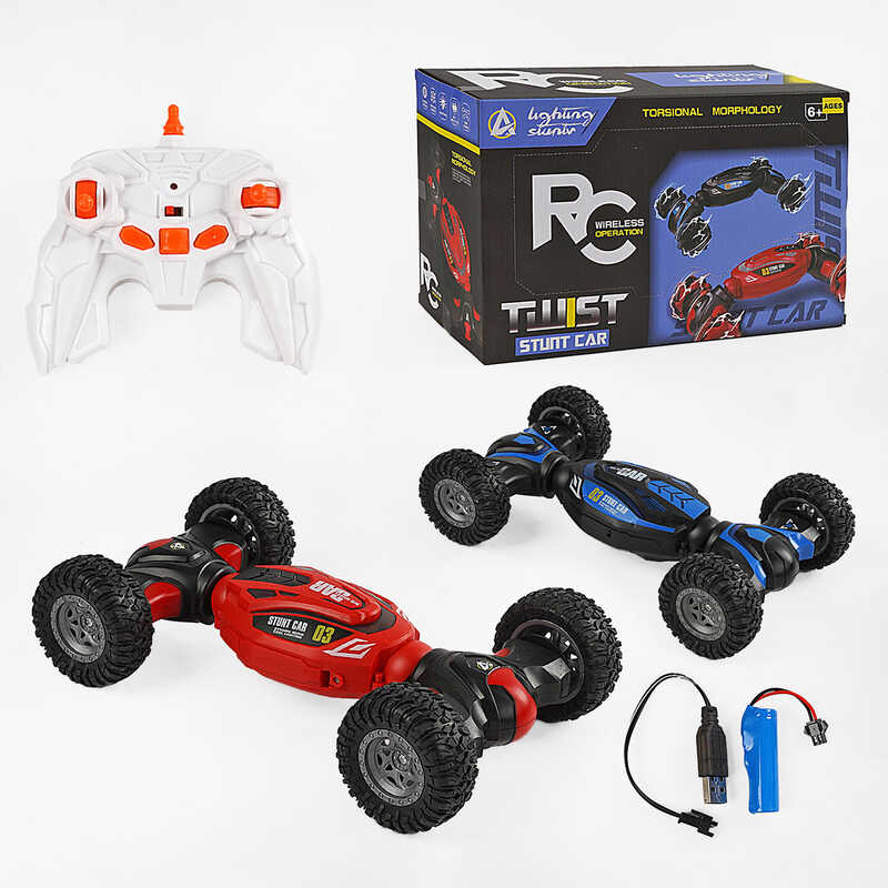 Машина на радіокеруванні CK 918-98 (24/2) 2 кольори, світло, обертання на 360°, акум. 3.7 V, пульт керування, трансформація корпусу, в коробці