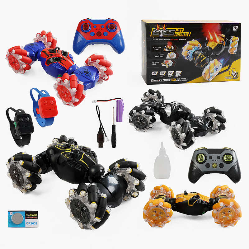 Машина на радіокеруванні CV 8818-110 A (24) акумулятор 3.7 V, пульт 2.4 G, браслет, парогенерація, мелодії, звуки, підсвічування, роликові колеса, режим демонстрації, в коробці, ВИДАЄТЬСЯ МІКС ВИДІВ