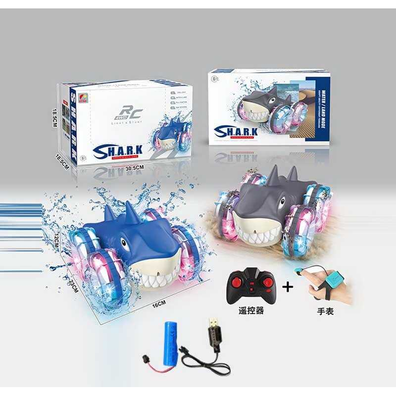 Машина на радіокеруванні CX 98 (24) 2 кольори, “Акула”, підсвічування, викрутка, акум. 3.7V, пульт 2.4G + сенсорний браслет, USB-кабель,  водонепроникна, режим демонстрації, в коробці