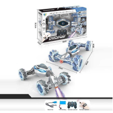 Машина на радіокеруванні DH 666-63 (10) 2 кольори, акумулятор 7.4 V, USB кабель, батарея, пульт 2.4 Ghz, браслет, парогенерація, музика, звук, підсвітка, трансформація корпусу, в коробці