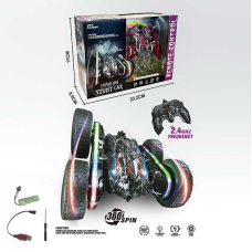 Машина на радіокеруванні H 02 (36) акумулятор 3.7 V, пульт 2.4 G, підсвічування, гумові колеса, обертається на 360, перевертиш, в коробці