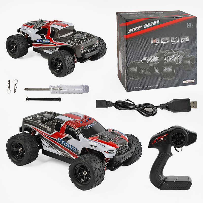 Машина на радіокеруванні HS 18301 /302 (8) акумулятор 7.4 V, USB-кабель, пульт 2.4 G, протиударний корпус, гумові шини, швидкість до 36 км/г, в коробці Машина на радіокеруванні HS 18301 /302 (8) акумулятор 7.4 V, USB-кабель, пульт 2.4 G, протиударний корпус, гумові шини, швидкість до 36 км/г, в коробці