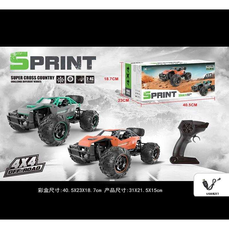 Машина на радіокеруванні LH-C 039 (12) 2 кольори, акумулятор, підсвічування, USB кабель, пульт керування 2.4 GHZ, швидкість до 30 км\год, в коробці