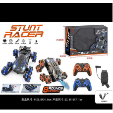 Машина на радіокеруванні LH-C 060-3 (24) 2 кольори, звук, підсвічування, пульт 2.4G, акум 3.7 V, браслет, парогенерація, роликові колеса, обертається на 360°, в коробці