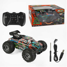 Машина на радіокеруванні RQ 3035 (16) акумулятор 3.7 V, пульт 2.4 G, підсвічування, звуки, мелодія, парогенератор, гумові колеса, в коробці