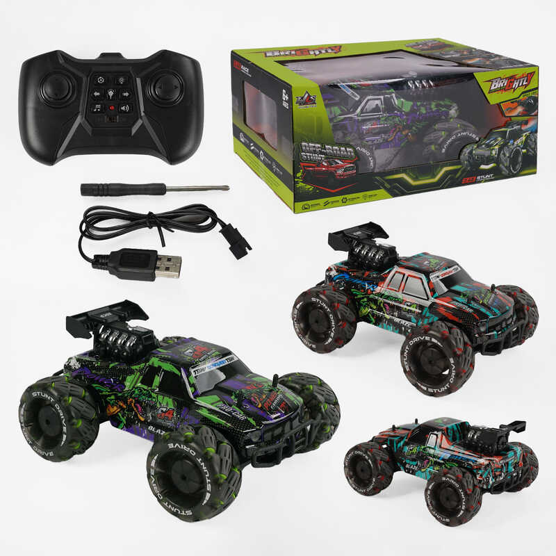 Машина на радіокеруванні RQ 3039 (16) 2 кольори, акумулятор 3.7 V, пульт 2.4 G, підсвічування, звуки, мелодія, парогенератор, роликові колеса, в коробці