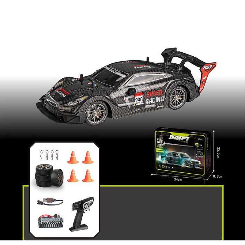 Машина на радіокеруванні SQ 2335-063 (24) масштаб: 1:16, акумулятор 7.4 V, пульт 2.4 GHZ, 4WD, підсвічування, 2 комплекти коліс, в коробці