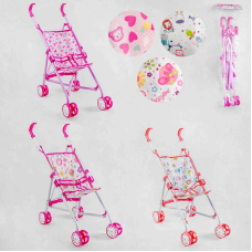 Візочок для ляльок ТК - 4707 (24) “TK Group“, 3 види, в пакеті, ВИДАЄТЬСЯ ТІЛЬКИ МІКС ВИДІВ