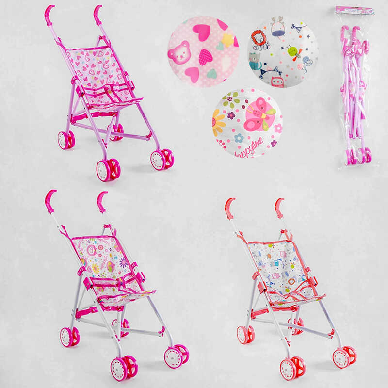 Візочок для ляльок ТК - 4707 (24) “TK Group“, 3 види, в пакеті, ВИДАЄТЬСЯ ТІЛЬКИ МІКС ВИДІВ