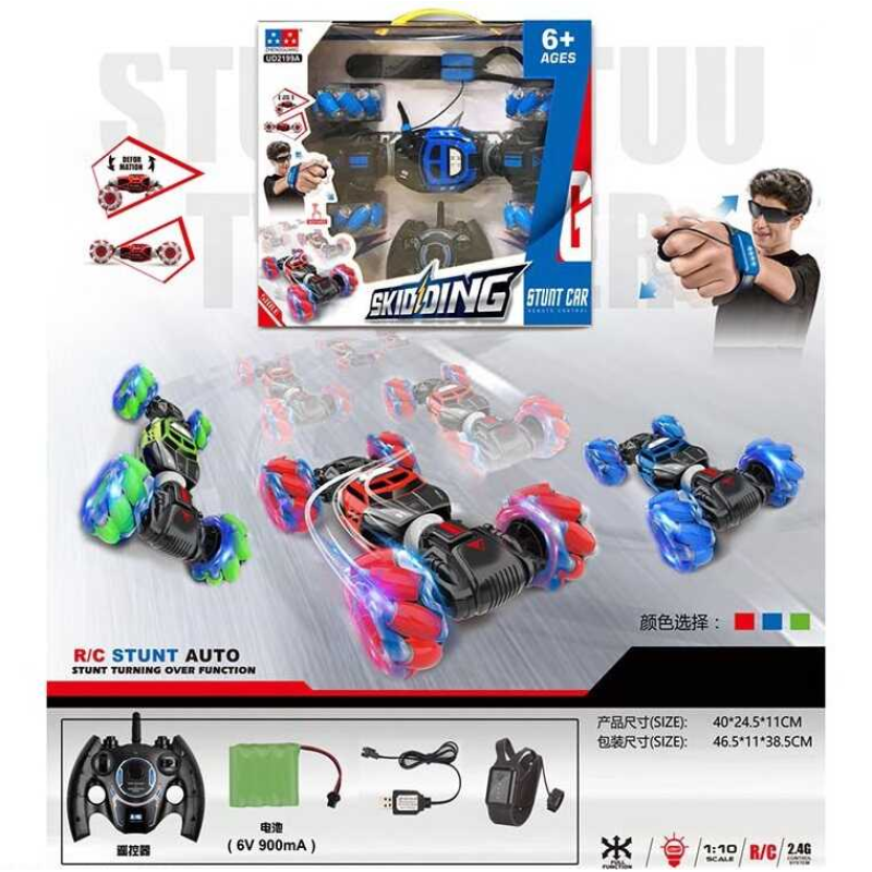 Машина на радіокеруванні UD 2199 A (8) 3 кольори, акум. 6V, пульт 2.4G + сенсорний браслет, 2 USB-кабелі, масштаб: 1:10, підсвічування, звуки, зміна положення корпуса, дрифт, роликові колеса, ВИДАЄТЬСЯ МІКС, в коробці Машина на радіокеруванні UD 2199 A (8) 3 кольори, акум. 6V, пульт 2.4G + сенсорний браслет, 2 USB-кабелі, масштаб: 1:10, підсвічування, звуки, зміна положення корпуса, дрифт, роликові колеса, ВИДАЄТЬСЯ МІКС, в коробці