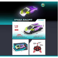 Машина на радіокеруванні US 22010 (48/2) підсвічування, протиударний корпус, гумові шини, пульт 27 MHZ, маштаб 1:18, на батарейках, в коробці