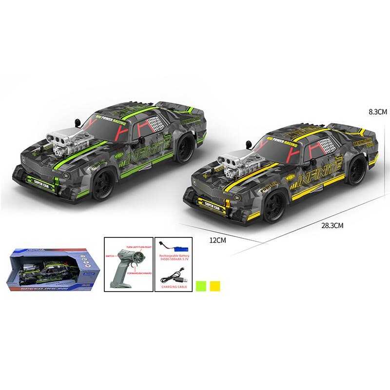 Машина на радіокеруванні YD 898 MT 6520 (24/2) 2 кольори, протиударний корпус, масштаб 1:16, пульт 2.4GHz, USB-кабель, акум. 3.7V, в коробці