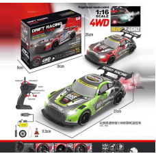 Машина на радіокеруванні YF 668 RC 3 (24) 2 кольори, акумулятор 7.4 V, пульт 2.4 GHZ, 4WD, підсвічування, парогенератор, 2 комплекти коліс, в коробці