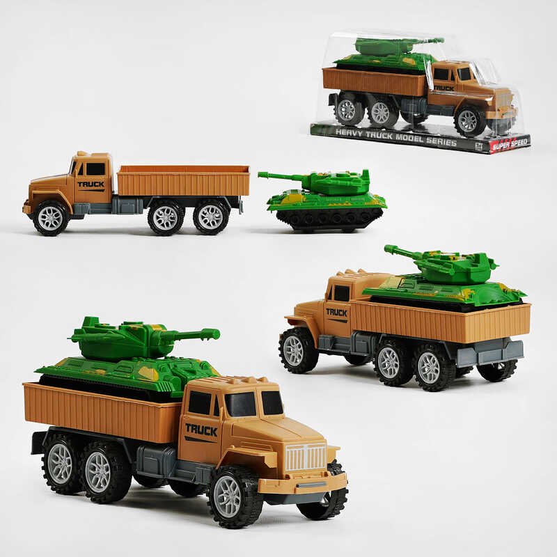  Військова техніка 602 (96/2) трейлер, танк, інерція, у слюді