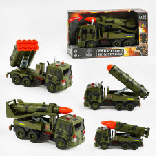Військова техніка 78117 (24) “TK Group“, 4 види, “Ракетний комплекс”, звуки, підсвічування, інерція, рухомі елементи, в коробці, ВИДАЄТЬСЯ ТІЛЬКИ МІКС ВИДІВ