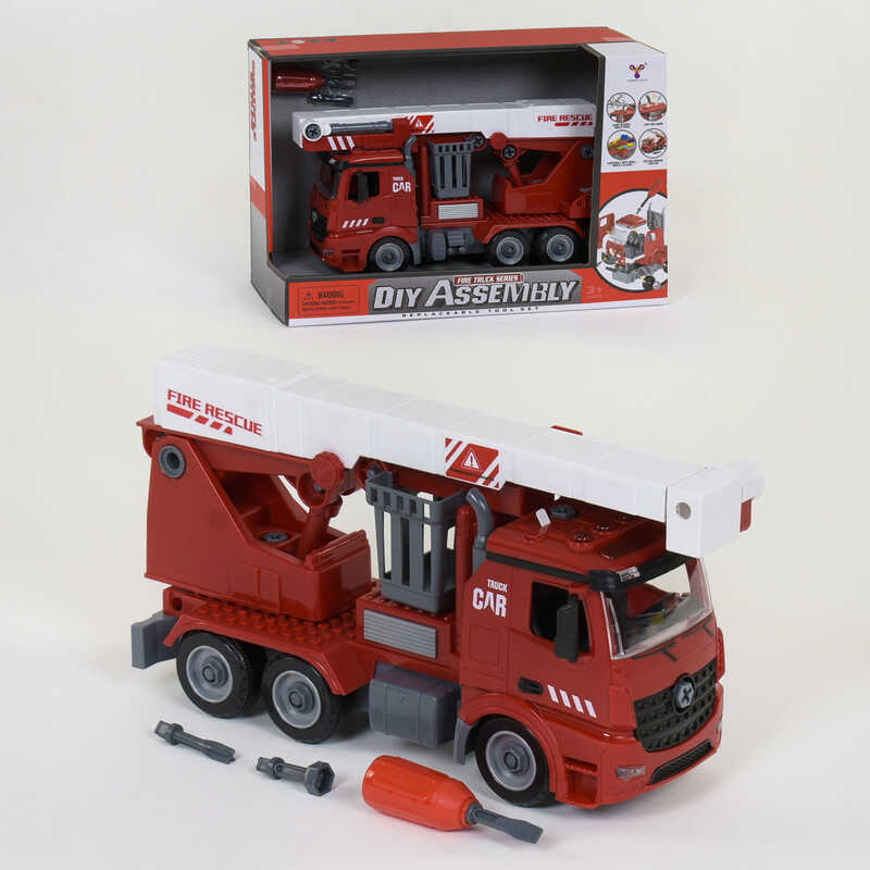 Машина-конструктор YW 9080 A (24/2) світло, звук, інерція, в коробці