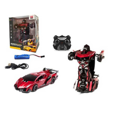 Машина-трансформер на радіокеруванні TT 659 (12) акумулятор 3.7 V, пульт 2.4 Ghz, підсвічування, звуки, репліки англ. мовою, гумові шини, в коробці