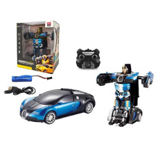 Машина-трансформер на радіокеруванні TT 663 (12) акумулятор 3.7 V, пульт 2.4 Ghz, підсвічування, звуки, репліки англ. мовою, гумові шини, в коробці