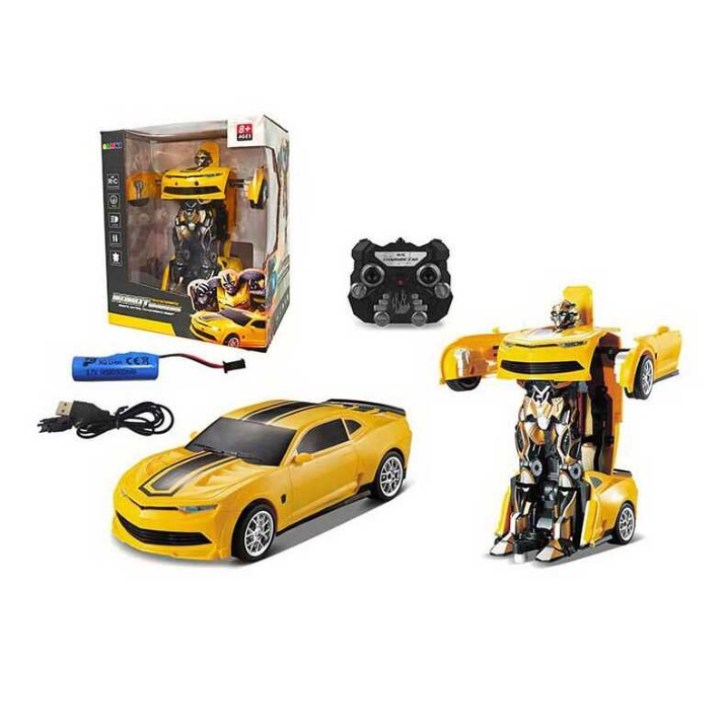 Машина-трансформер на радіокеруванні TT 671 (12) акумулятор 3.7 V, пульт 2.4 Ghz, підсвічування, звуки, репліки англ. мовою, гумові шини, в коробці