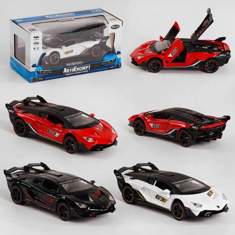 Машинка “ Авто Експерт“ - 11527 (72) 3 види, металопластик, 1:32, світло, звук, інерція, відчиняються двері, багажник, в коробці