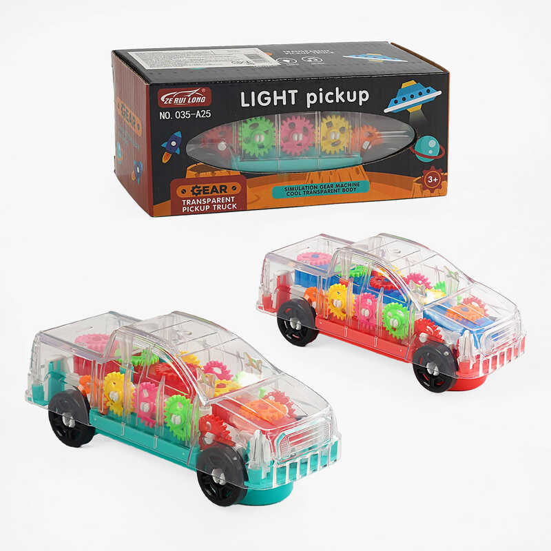 Машинка 035 A25 (120/2) 2 кольори, шестерні, прозорий корпус, колесо вільного ходу, світло, звук,в коробці Машинка 035 A25 (120/2) 2 кольори, шестерні, прозорий корпус, колесо вільного ходу, світло, звук,в коробці