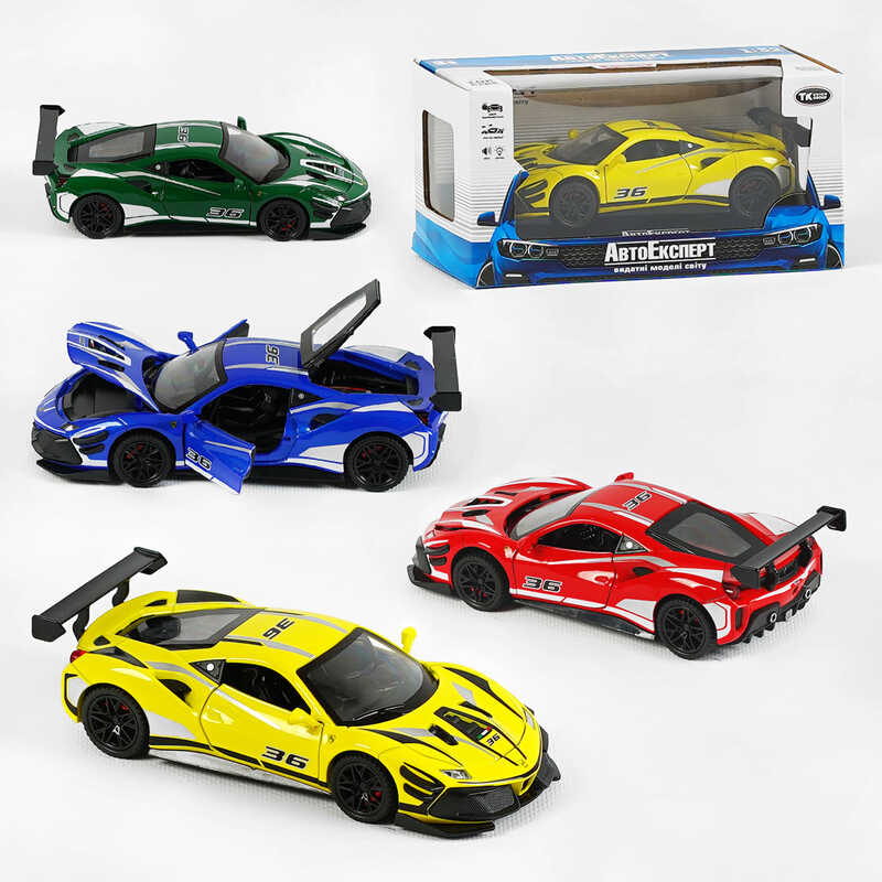 Машинка 10820 (48) “Авто Експерт“, 4 кольори, металопластик, 1:32, звук, світло, інерція, рухомі елементи, в коробці, МІКС ВИДІВ
