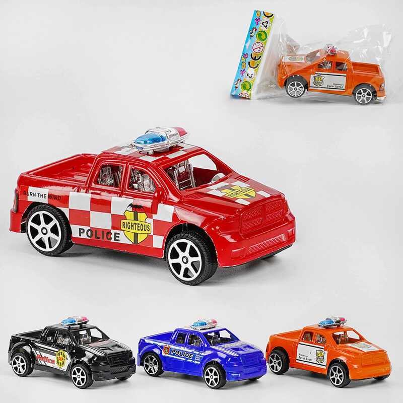 Машинка 168 (1440/2) “Поліційні машини“, 4 види, в пакеті Машинка 168 (1440/2) “Поліційні машини“, 4 види, в пакеті