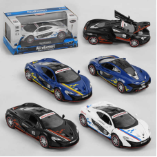 Машинка 25801 (72/2) “Авто Експерт“, 3 кольори, металопластик, 1:32, світло, звук, інерція, відчиняються двері, капот, в коробці