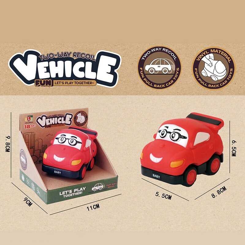 Машинка 2684 A6 (144) вініловий матеріал, двосторонній рух, інерція, в коробці