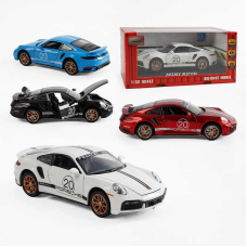 Машинка 3230 A (72/2) 4 кольори, металопластик, масштаб 1:32, звук, підсвічування, відкриваються двері, інерція, в коробці, ВИДАЄТЬСЯ ТІЛЬКИ МІКС ВИДІВ