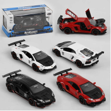 Машинка 34722 (72/2) “Авто Експерт“, 3 кольори, металопластик, 1:32, світло, звук, інерція, відчиняються двері, багажник, капот, в коробці