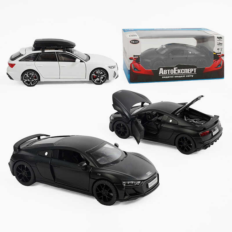 Машинка 37610 (48/2) “Авто Експерт“ 2 види, металопластик, 1:32, звук, світло, інерція, відкриваються двері, в коробці