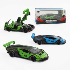 Машинка 37822 (48/2) “Авто Експерт“ 2 види, металопластик, 1:32, звук, світло, інерція, відкриваються двері, в коробці