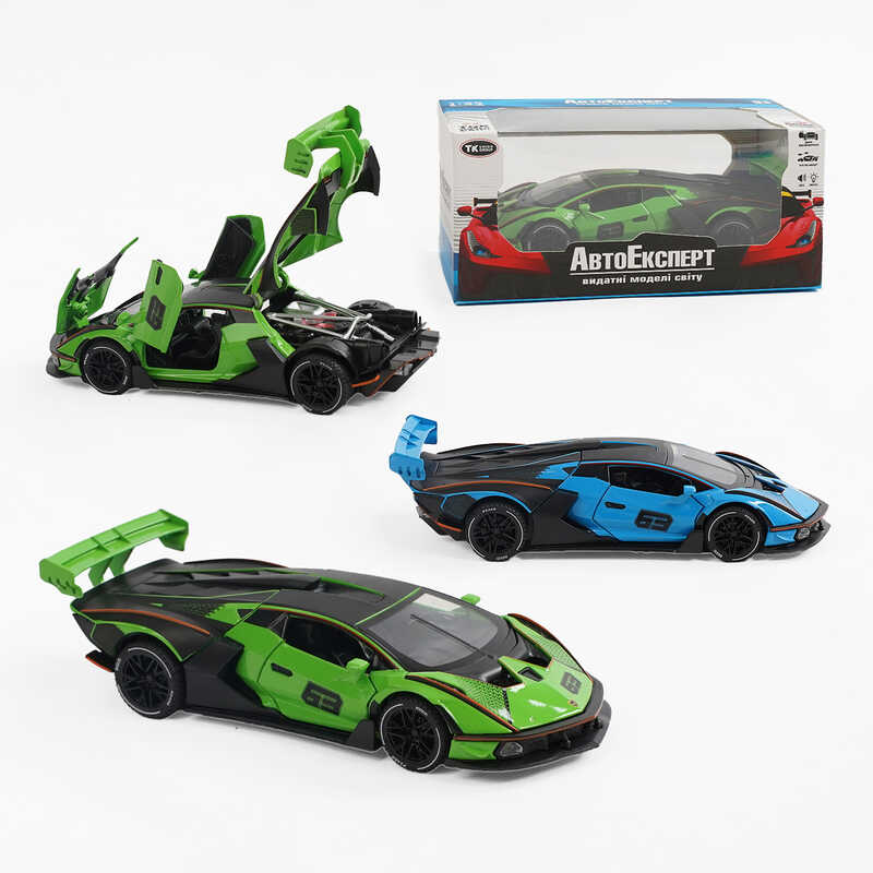 Машинка 37822 (48/2) “Авто Експерт“ 2 види, металопластик, 1:32, звук, світло, інерція, відкриваються двері, в коробці