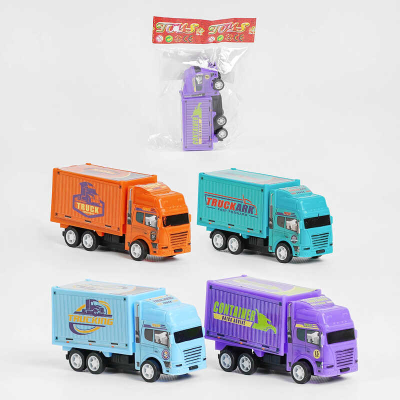 Машинка 399-751 (1200/2) “Вантажівка“, 4 види, інерція, в пакеті